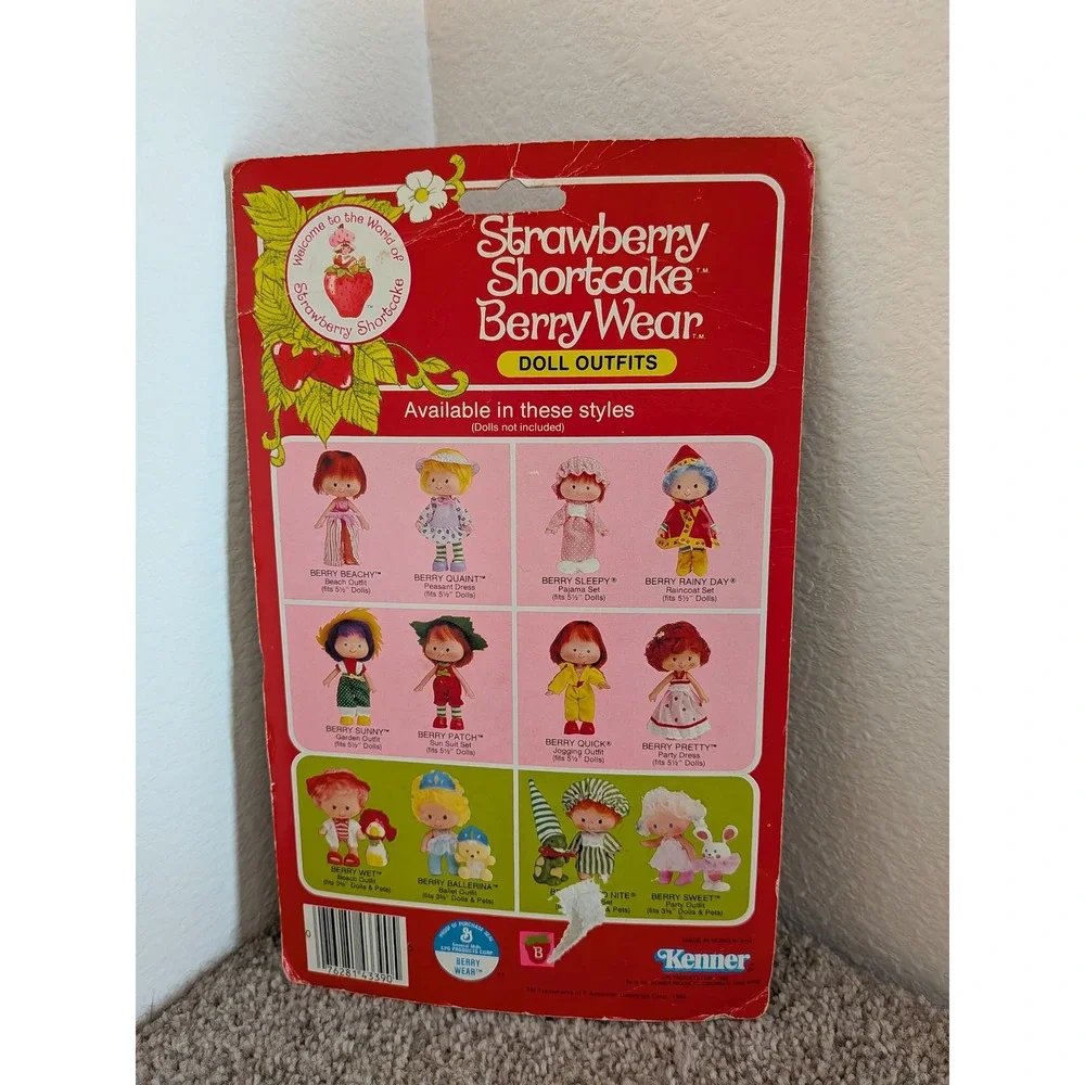 Strawberry Shortcake Li'l‎ Berry Wear Doll Outfits Vintage 1982 Kenner NIP